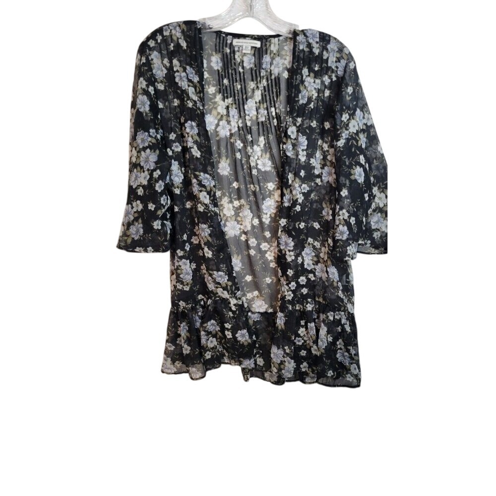 American Eagle Outfitters Floral Print Kimono Cover Up XS/S sheer sexy beach